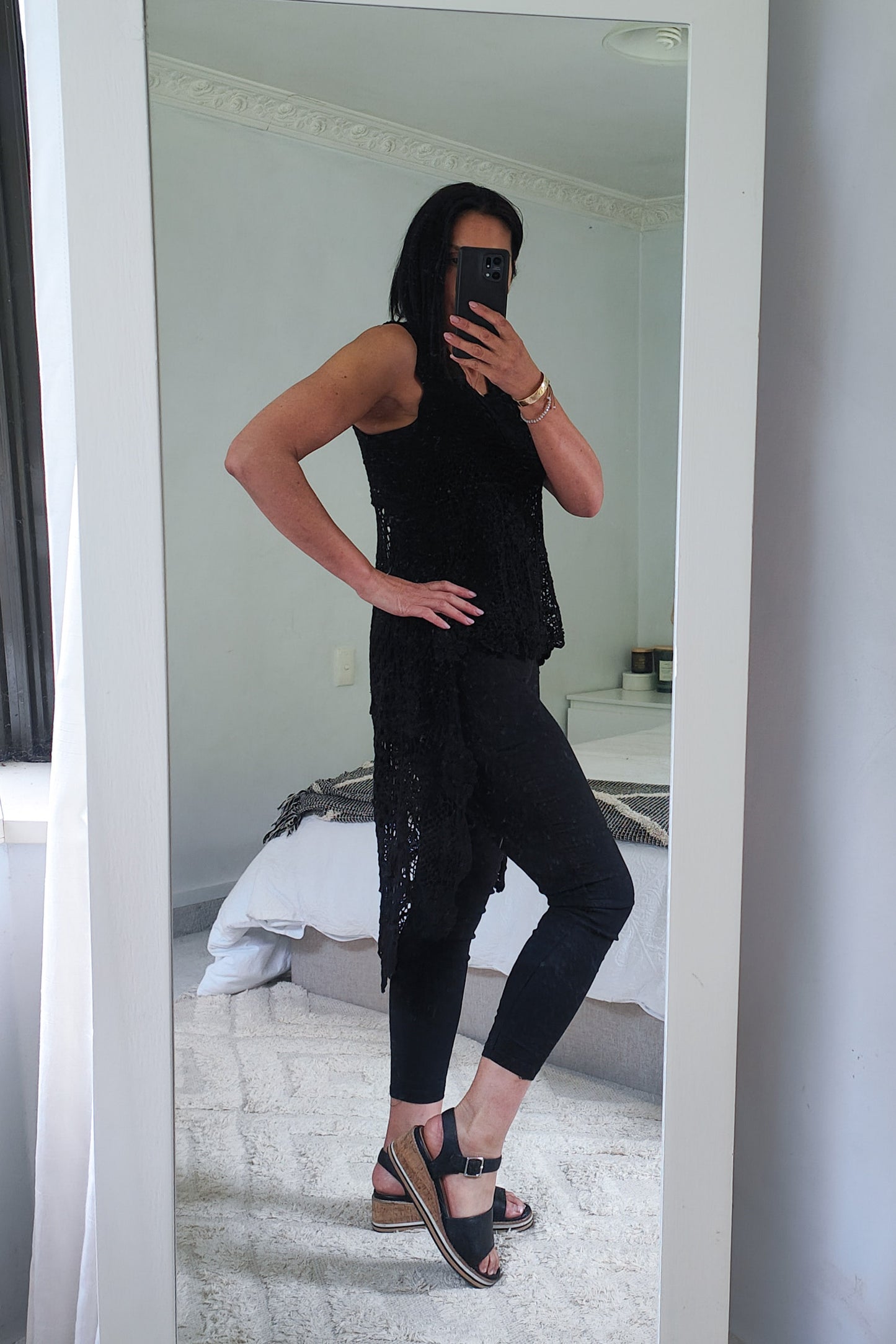 Boho Crochet Sleeveless Overdress/Top