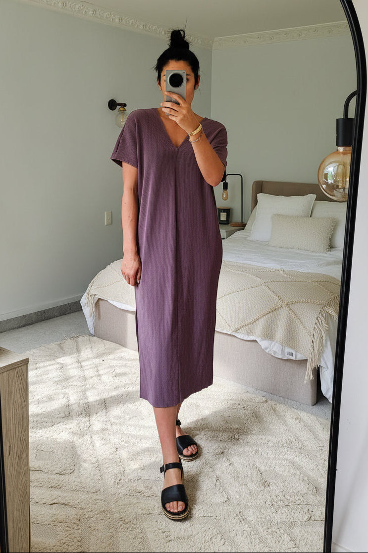 Pleated Zara Dress - Lilac