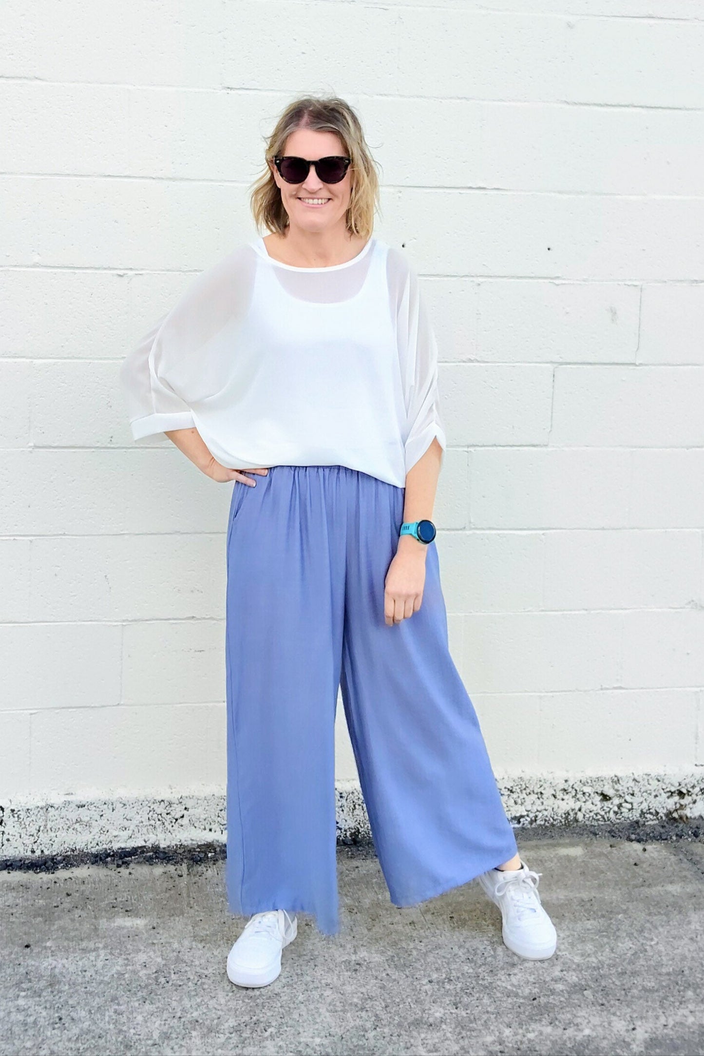Baby Blue - Straight Leg Pants