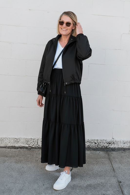 Raven Hooded Jacket - Pink Pearl