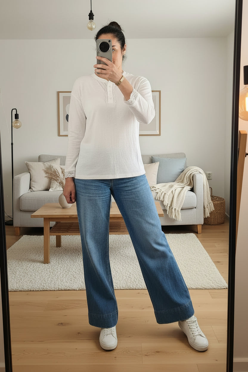Amelia LS Top - Cocoa