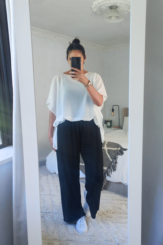 Floaty Chiffon Top - White