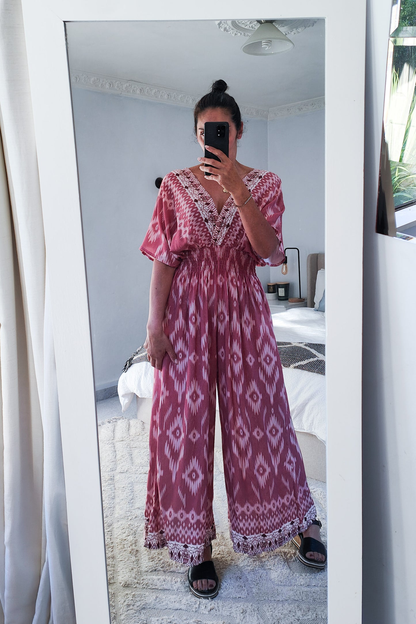 Rose Abstract - Loose Esther Jumpsuit