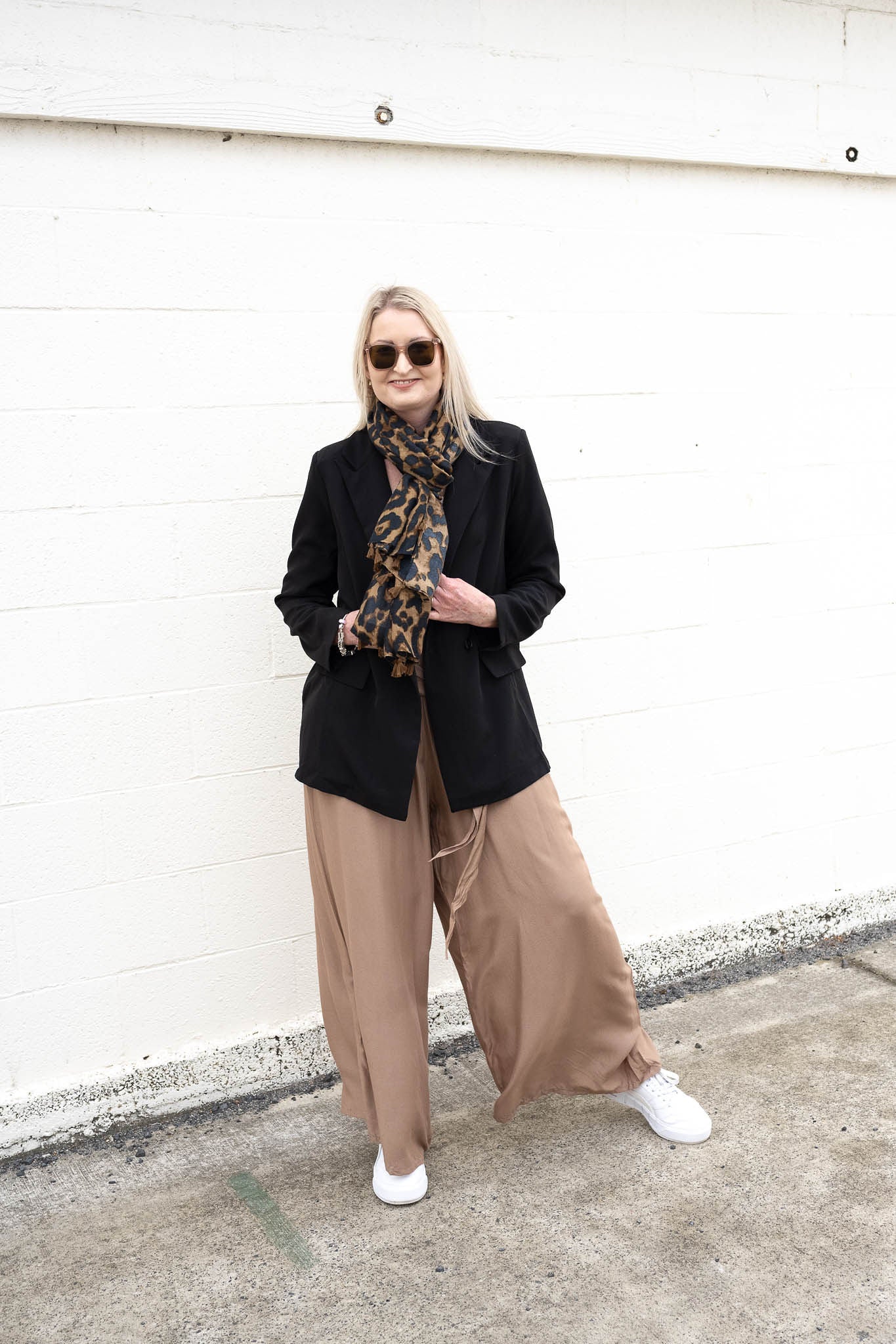 Dark Animal Print Scarf