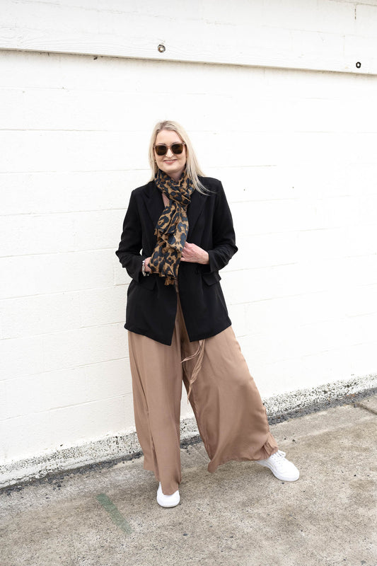 Dark Animal Print Scarf