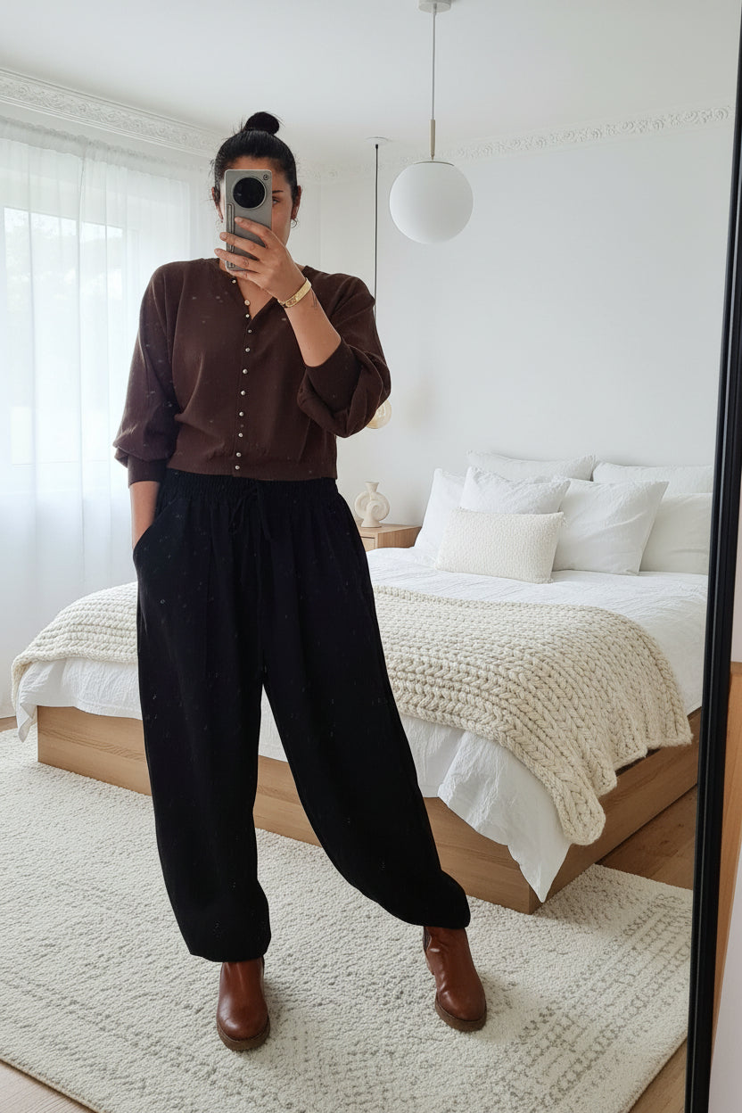 Navy Harem Pants