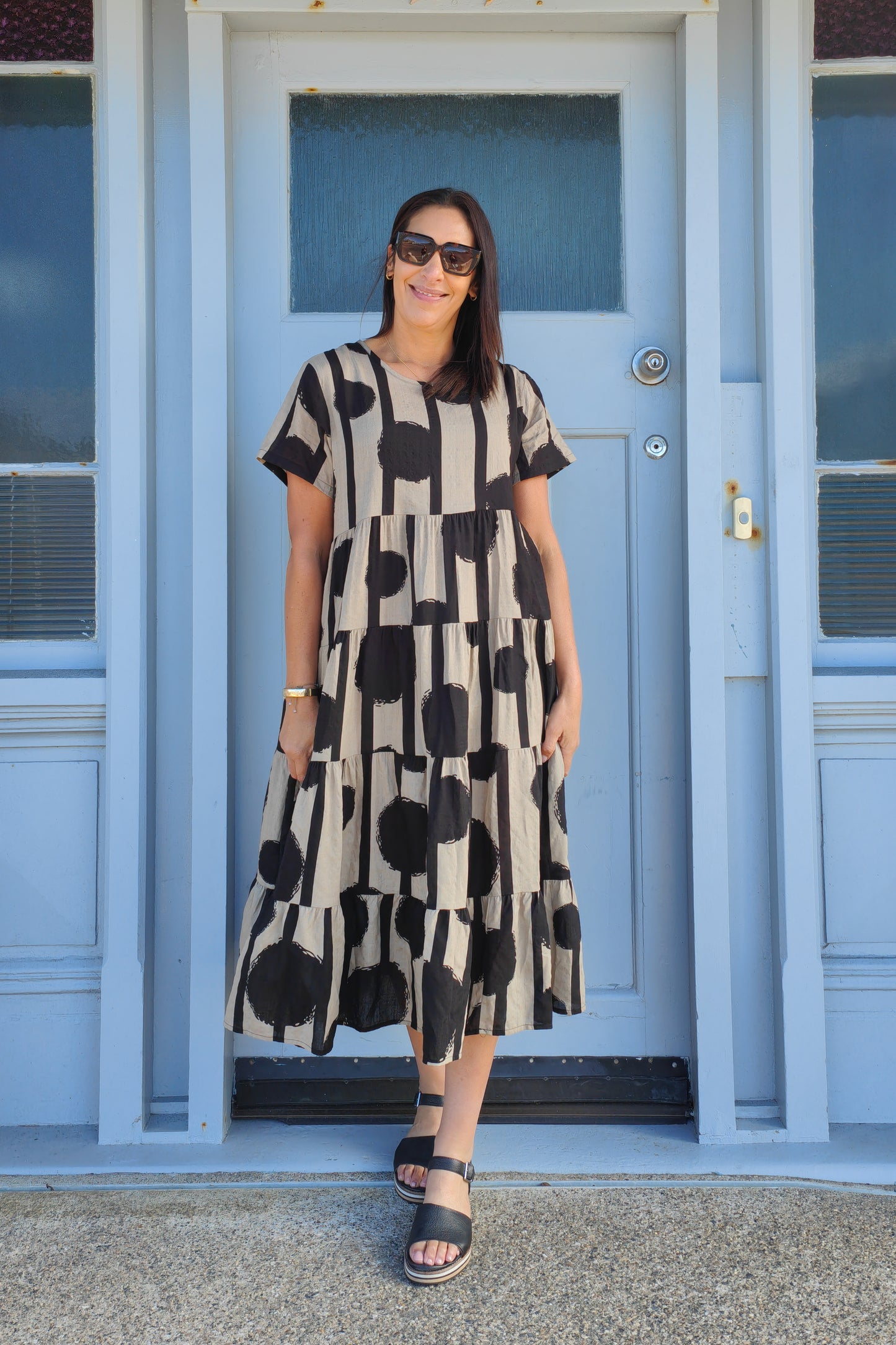 Nula Dress - Black Sand Spot