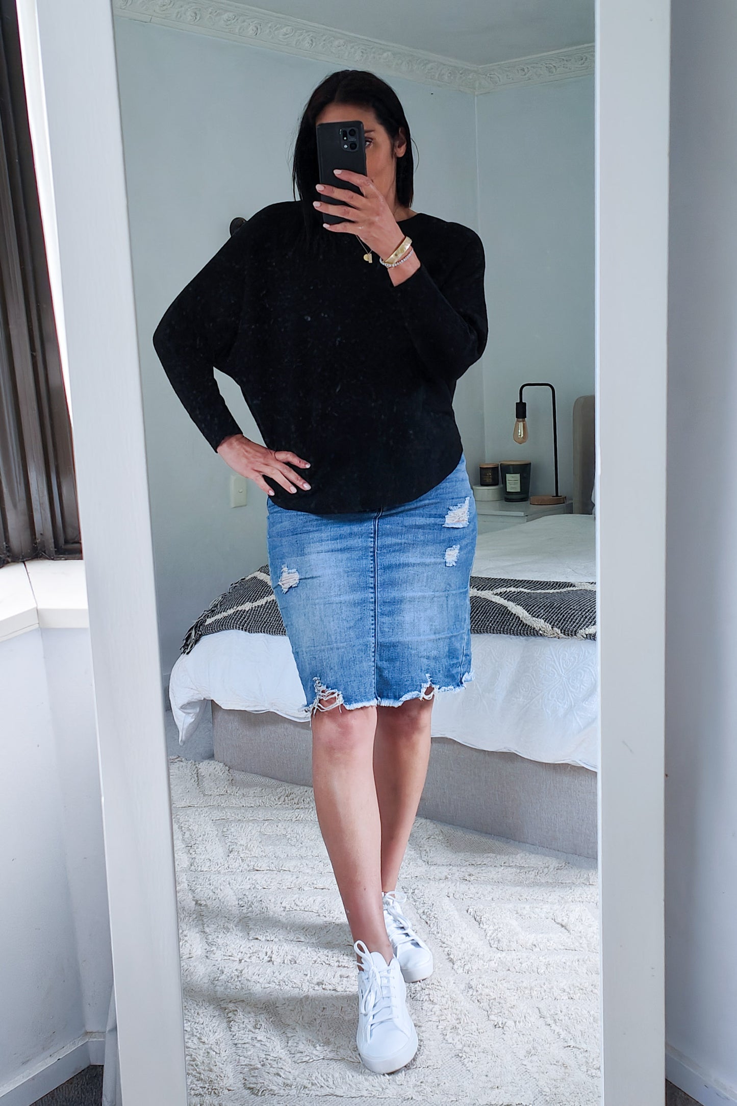 Basic Black Batwing Knit