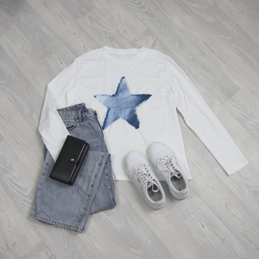 LS Essential Top - Blue Star