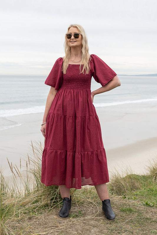 Shirred Bust Soph Maxi - Burberry