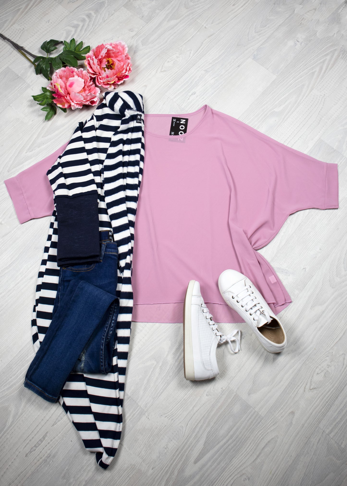 PRE-ORDER** Dusky Pink Draped Top - Essential Collection