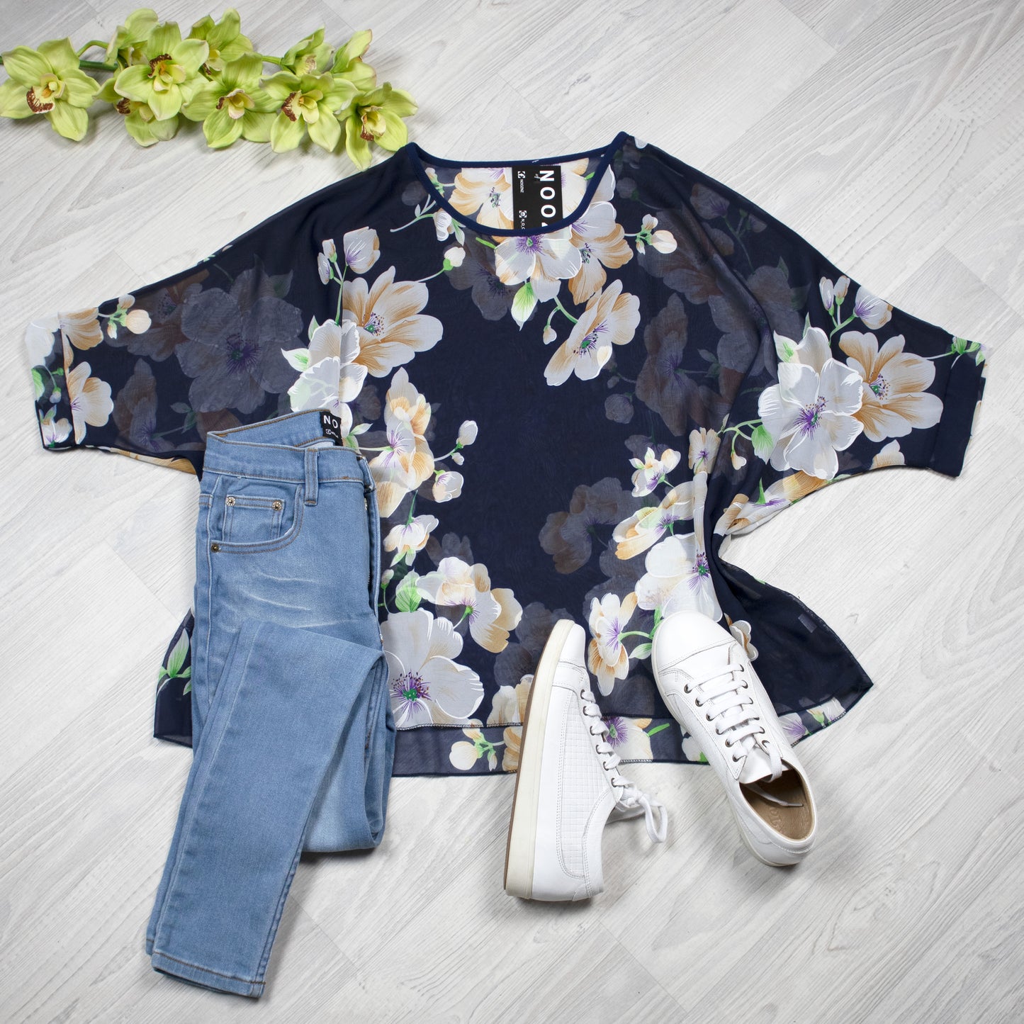 PRE-ORDER** Frangipani Draped Top - Floral Collection