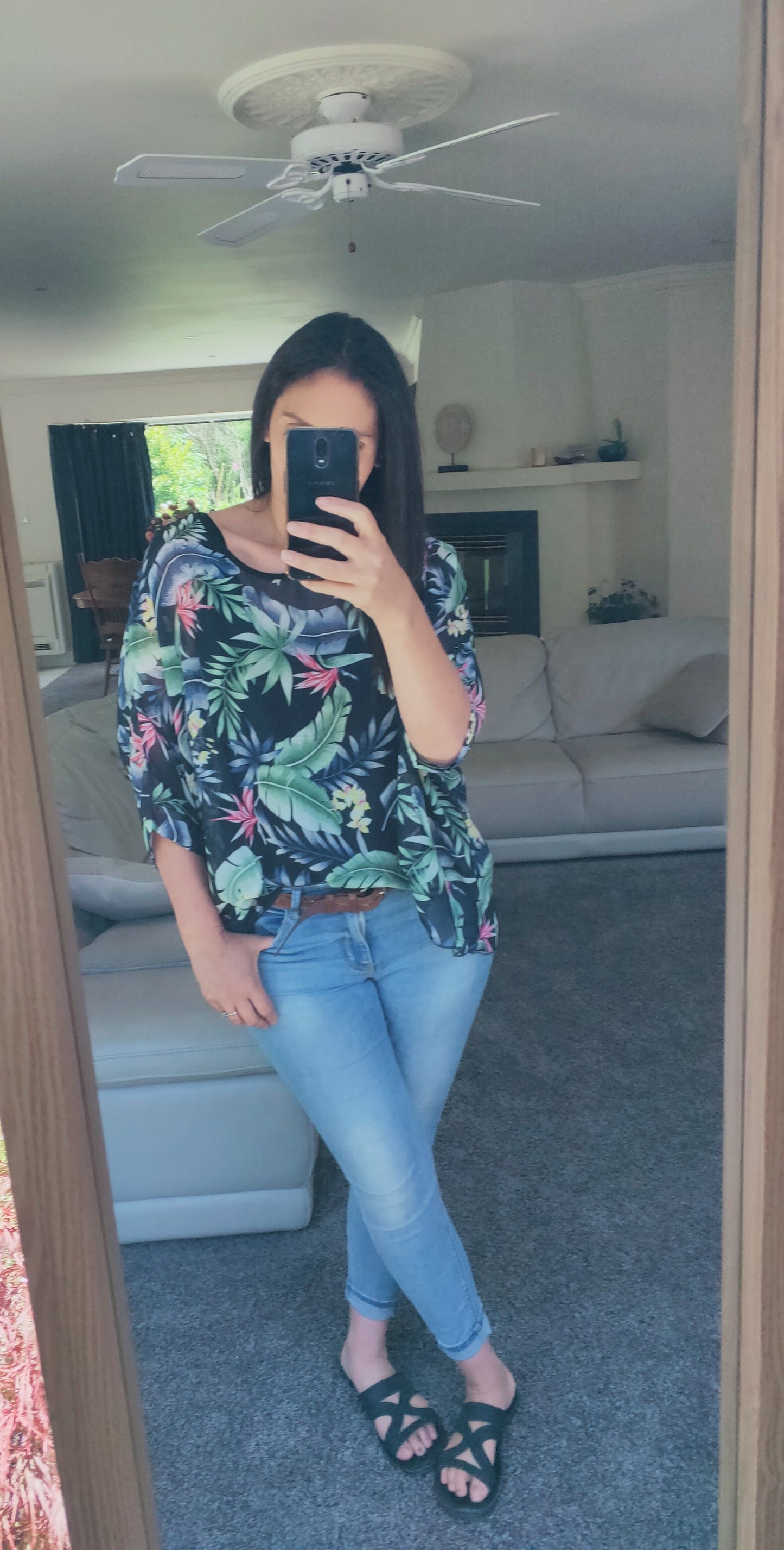 Tropicana Draped Top - Floral Collection