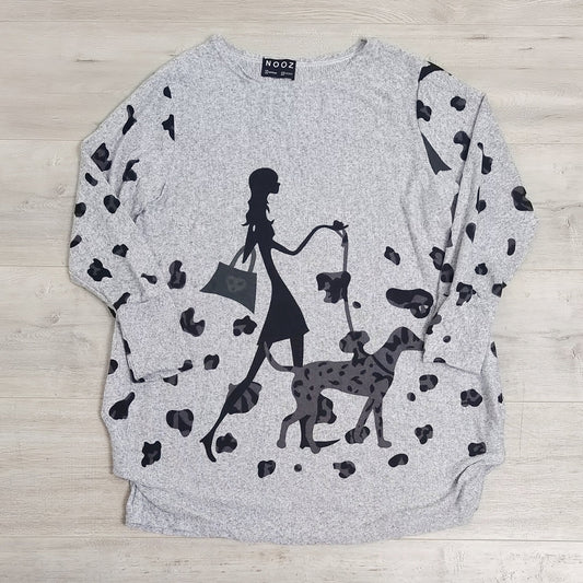 Dalmatian Acrylic Jersey grey