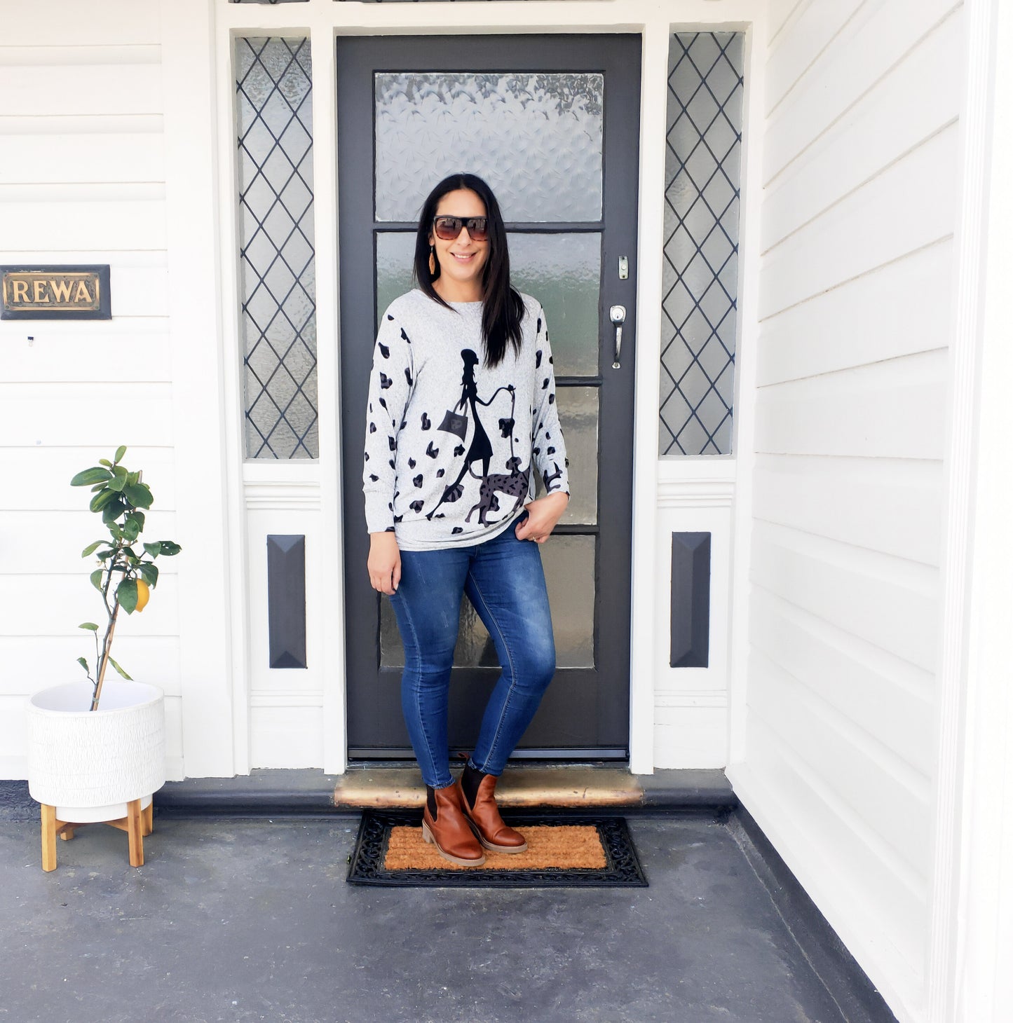 Dalmatian Acrylic Jersey grey