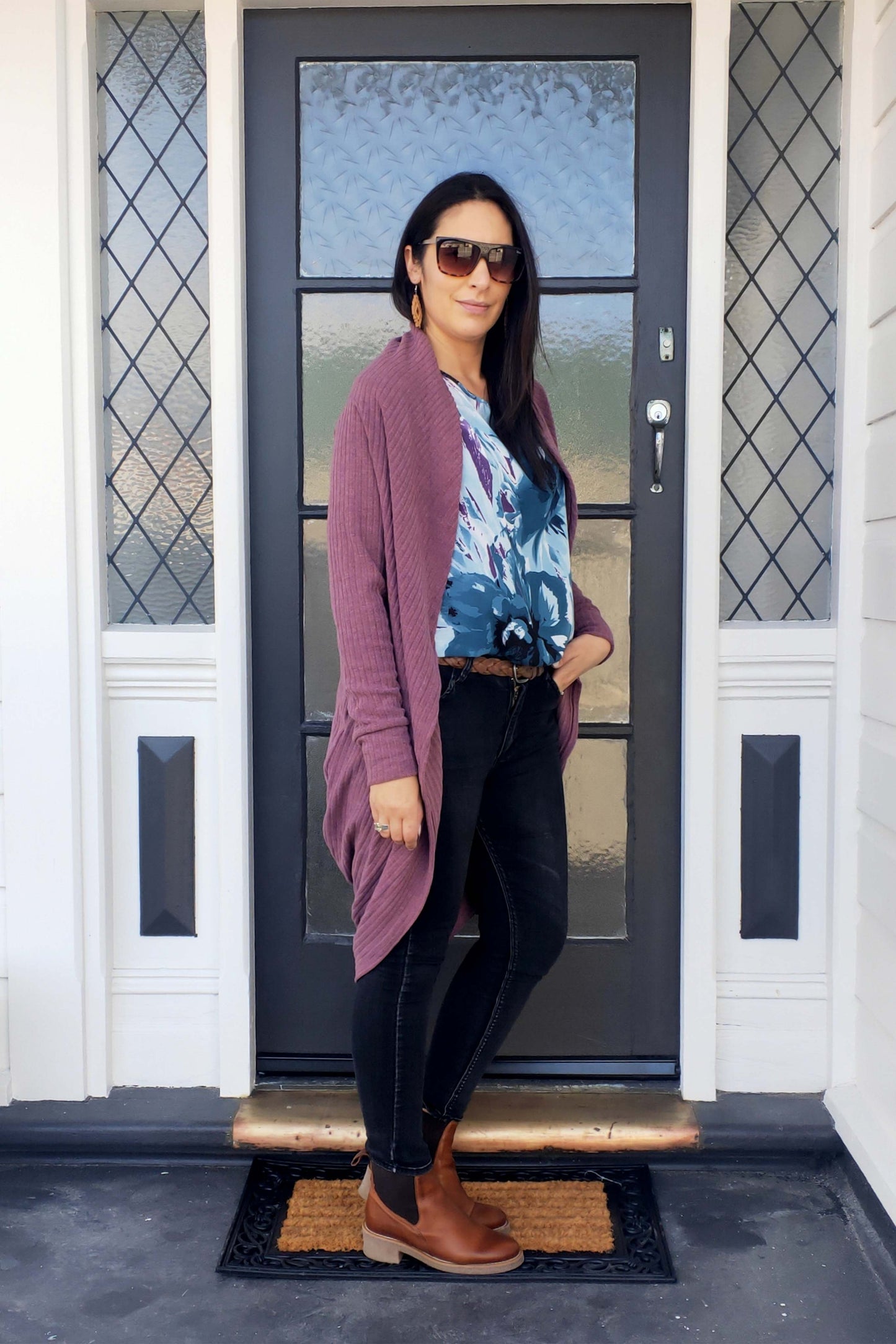 PRE-ORDER** Lilac Feathered Draped Top - Wild Collection