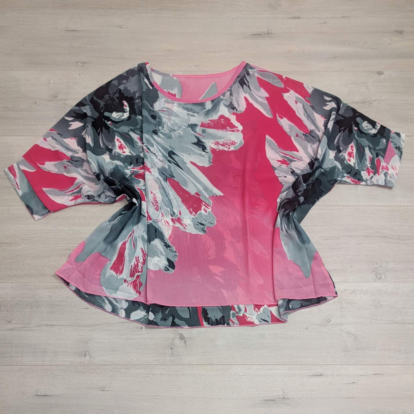 PRE-ORDER** Pink Feathered Draped Top - Wild Collection