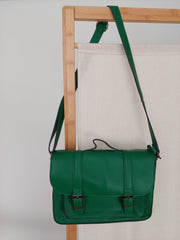 Vegan Leather Primary School Bag - Prickle Green