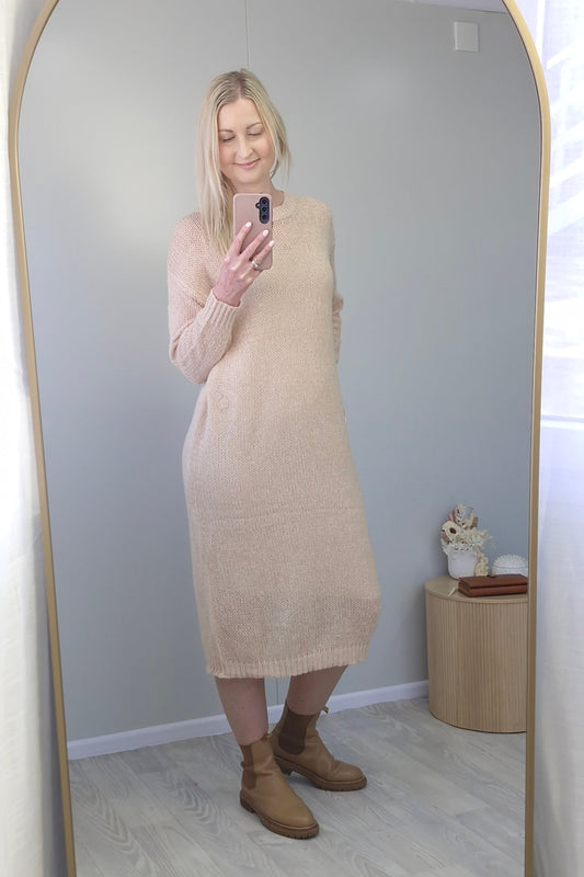Jersey Dress - Latte