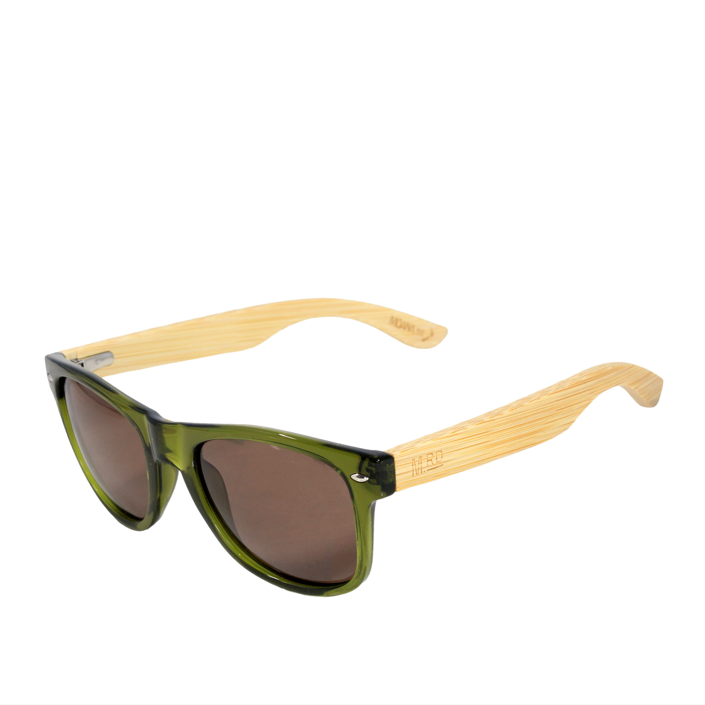 50/50s Sunglasses - Olive with Wood Arms