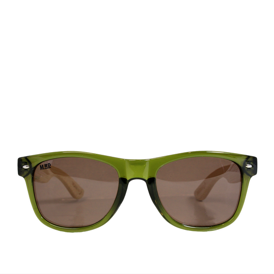 50/50s Sunglasses - Olive with Wood Arms