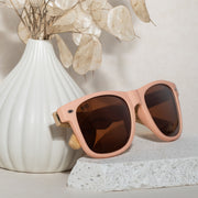 50/50s Sunglasses - Pink with Brown Lenses