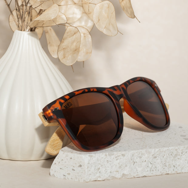 50/50s Sunglasses - Tortoiseshell with Wood Arms
