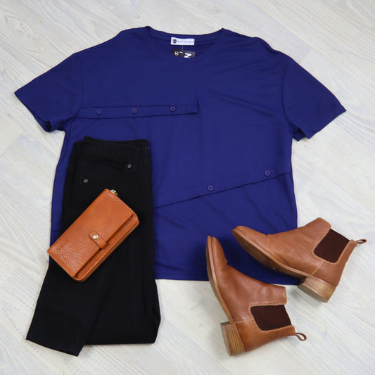 Calla Tee - Navy