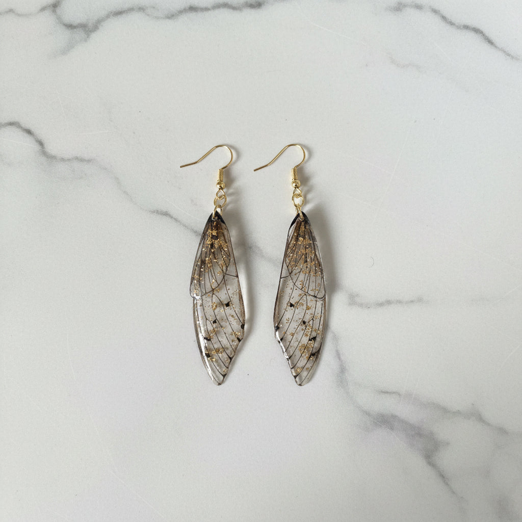 Monarch Butterfly Resin Earrings