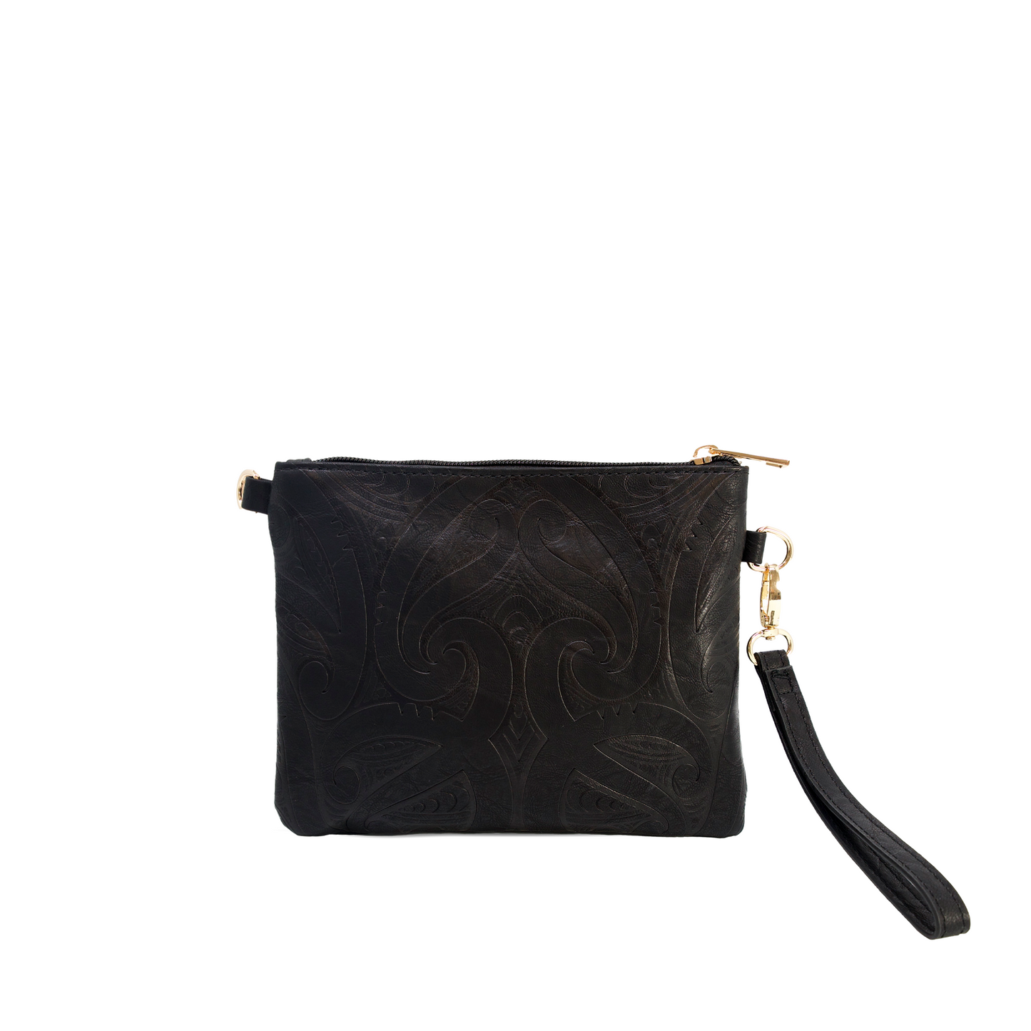 Miriama Grace-Smith Vegan Leather Viaduct Clutch - Black