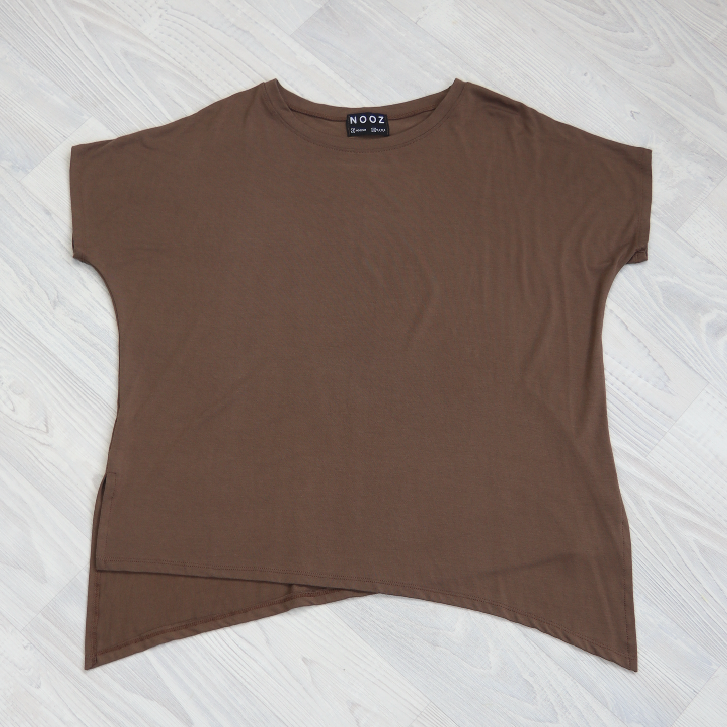 Asymmetrical Tee - Dark Mocha