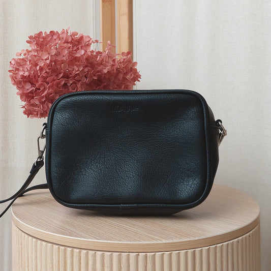 Vegan Leather Merivale Bag - Black