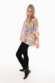 Watercolour Draped Top - Solid Collection
