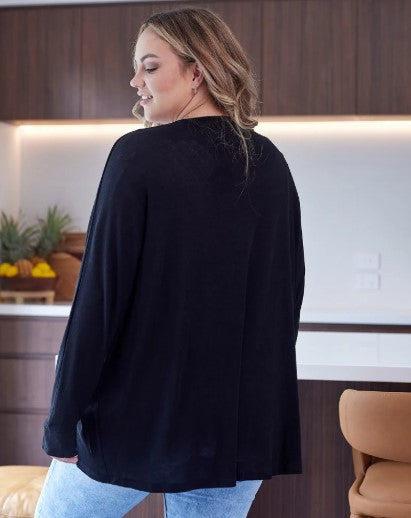 Lightweight Cape Shrug - Black