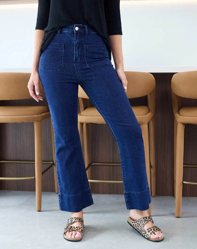 Giselle Flared Stretch Denim Jeans