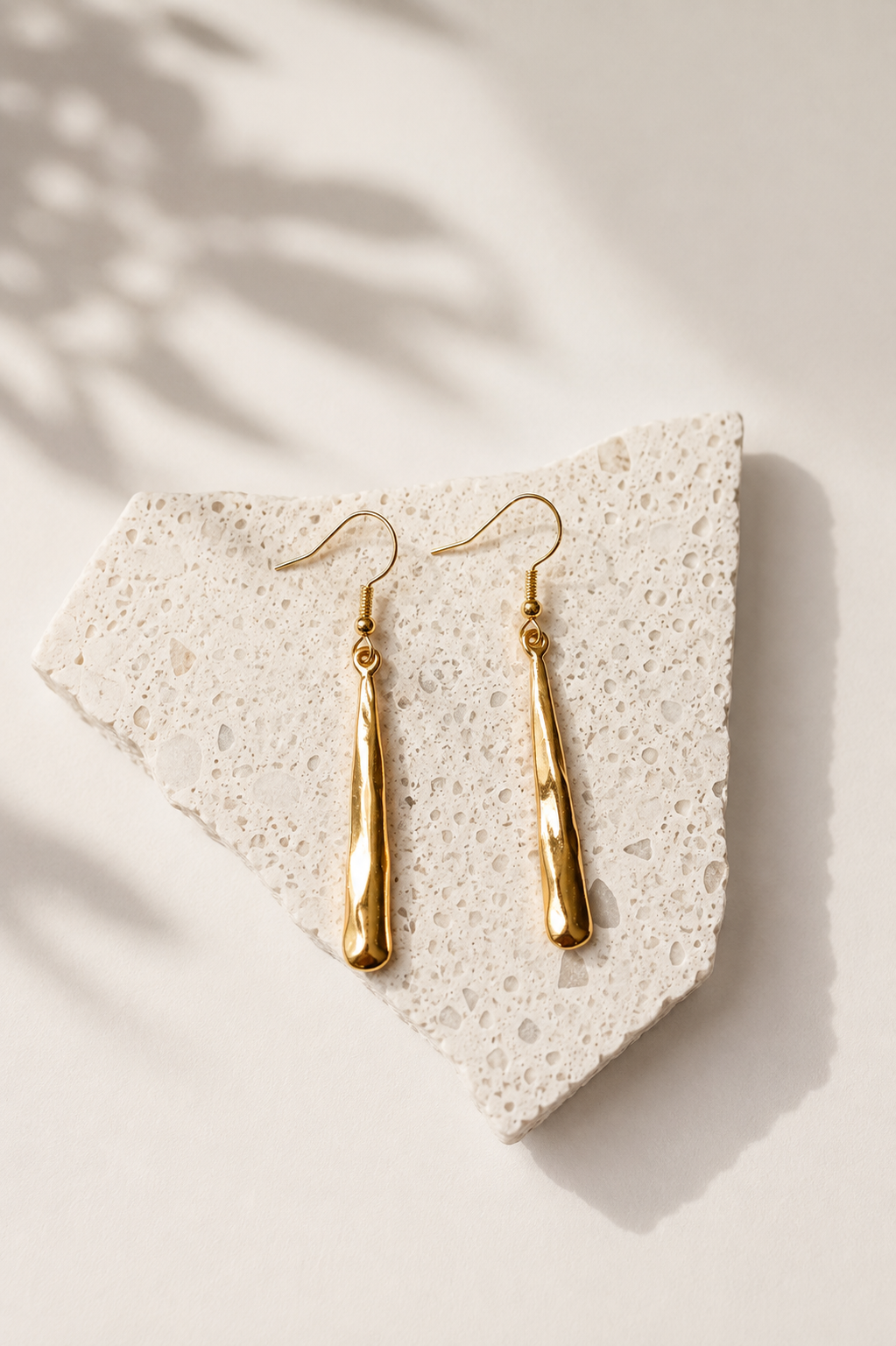 Gold Pendant Earrings