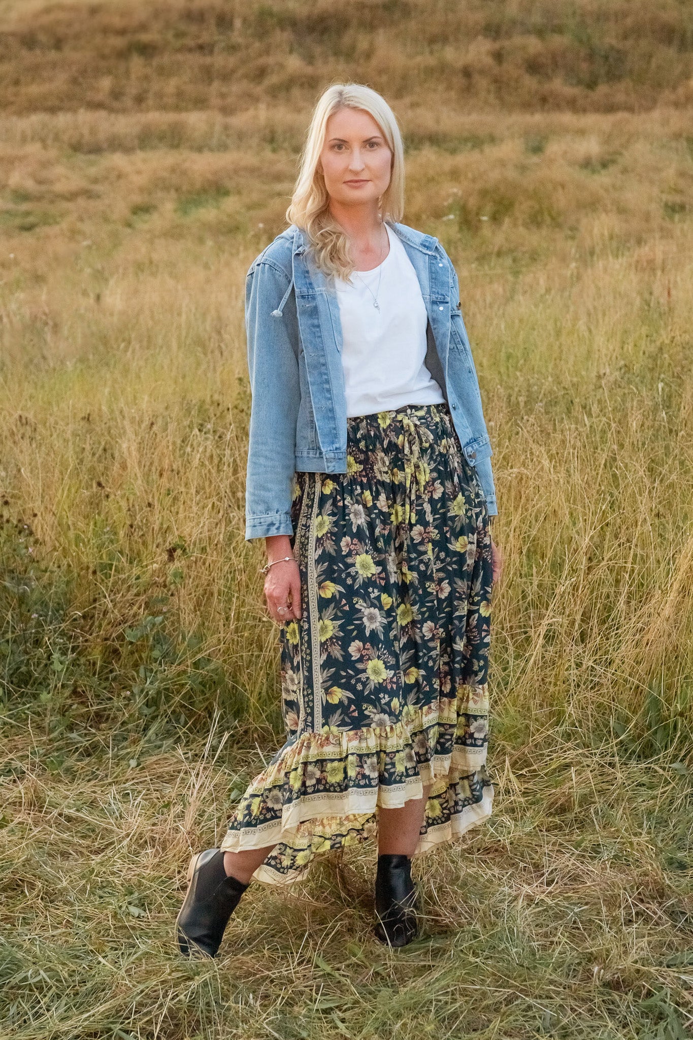 Golden Sweet Pea -  Magnolia Maxi Skirt