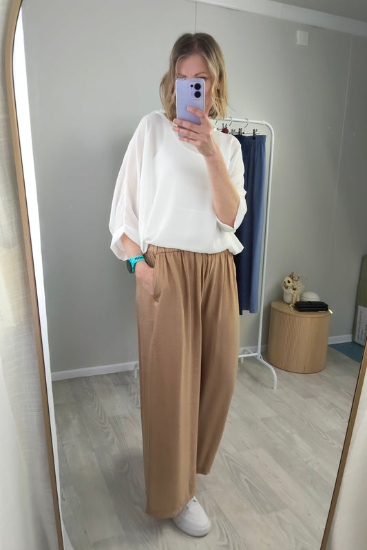 Latte - Straight Leg Pants