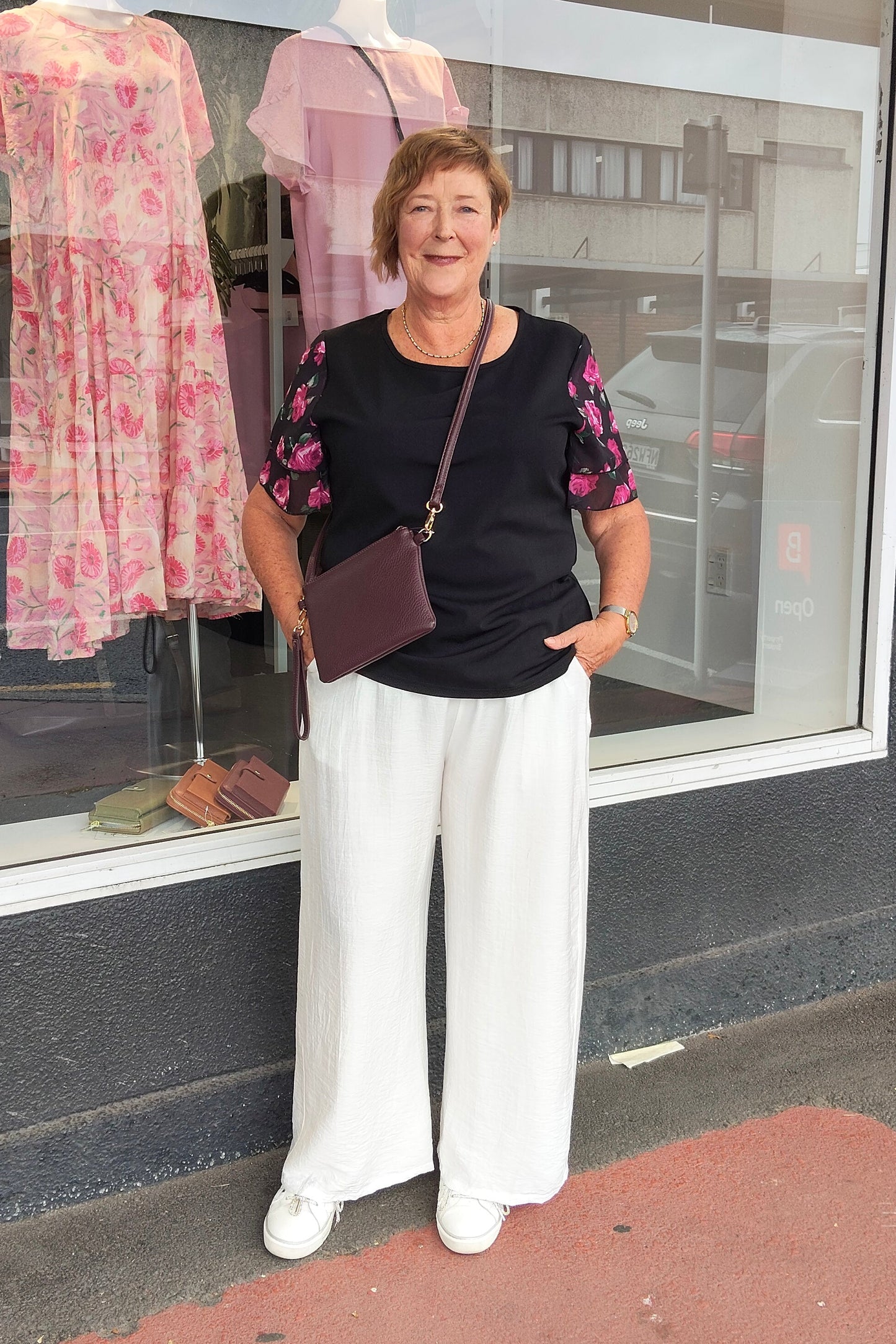 Elise Ruffle Sleeve Top