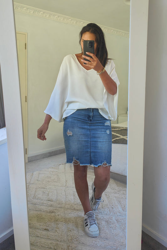 White - Lightweight Libby Capelet
