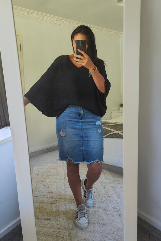 Black - Lightweight Libby Capelet