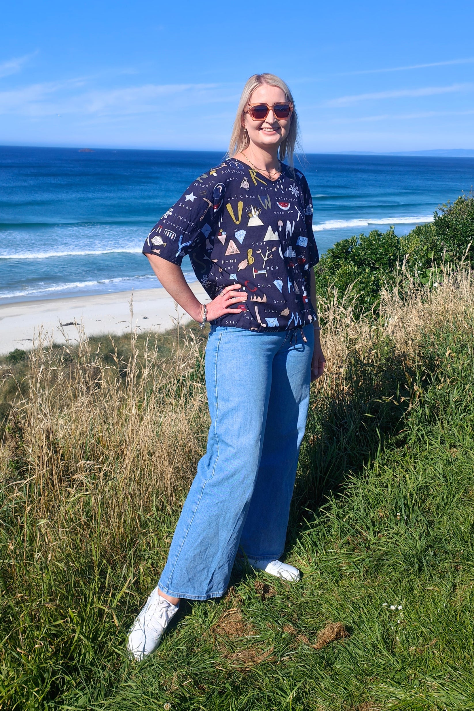 Short Sleeve Verity Tie Top - Things we Love – N O O Z