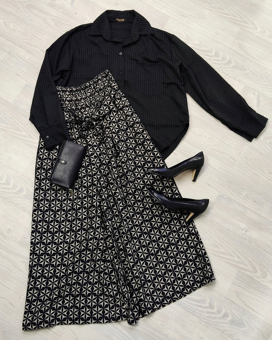 Pinstripe Shirt - Black