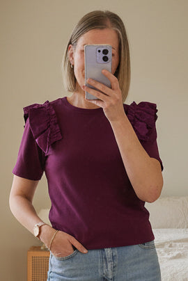 Lainey Tee - Plum