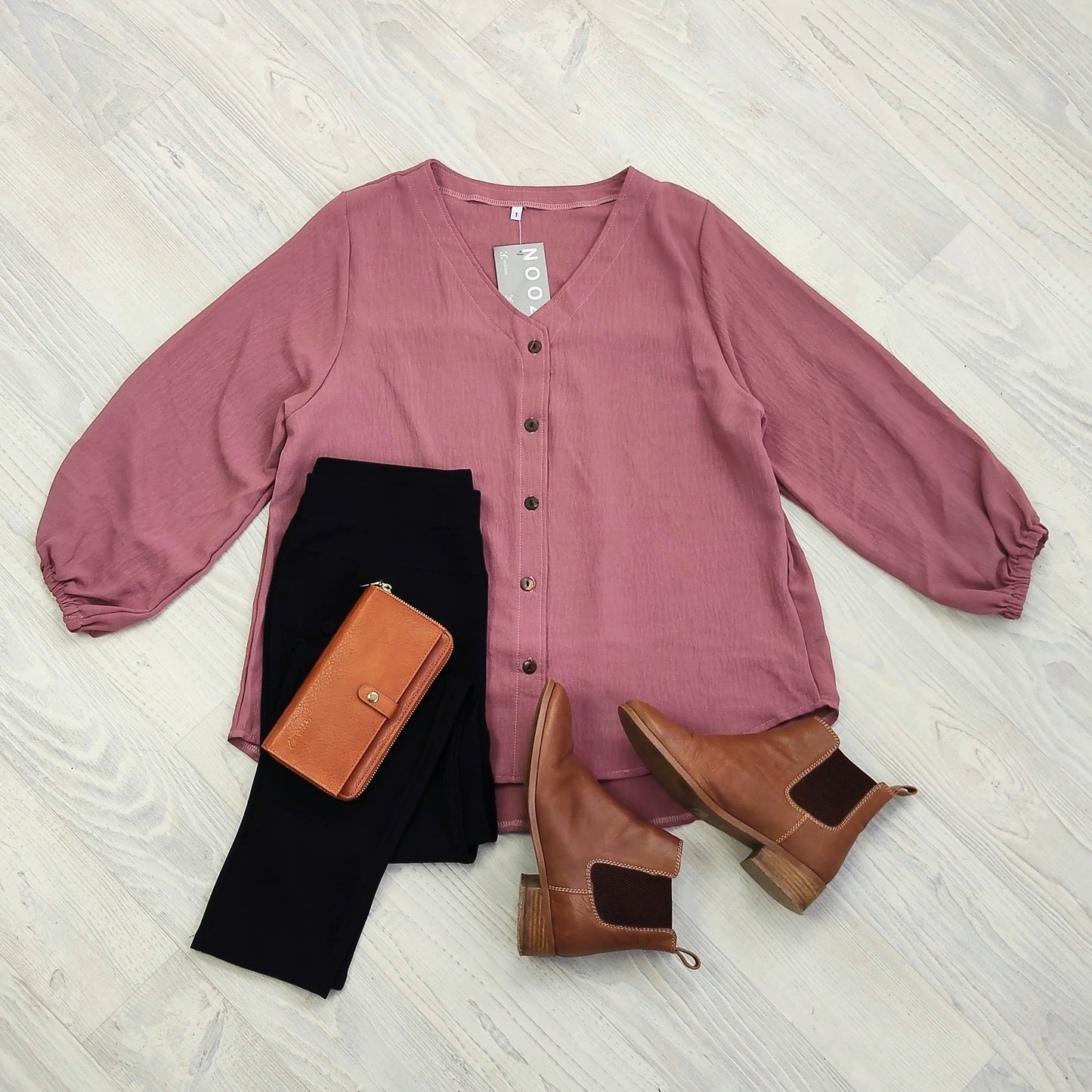 Blush - Soft Button Up Marina Shirt