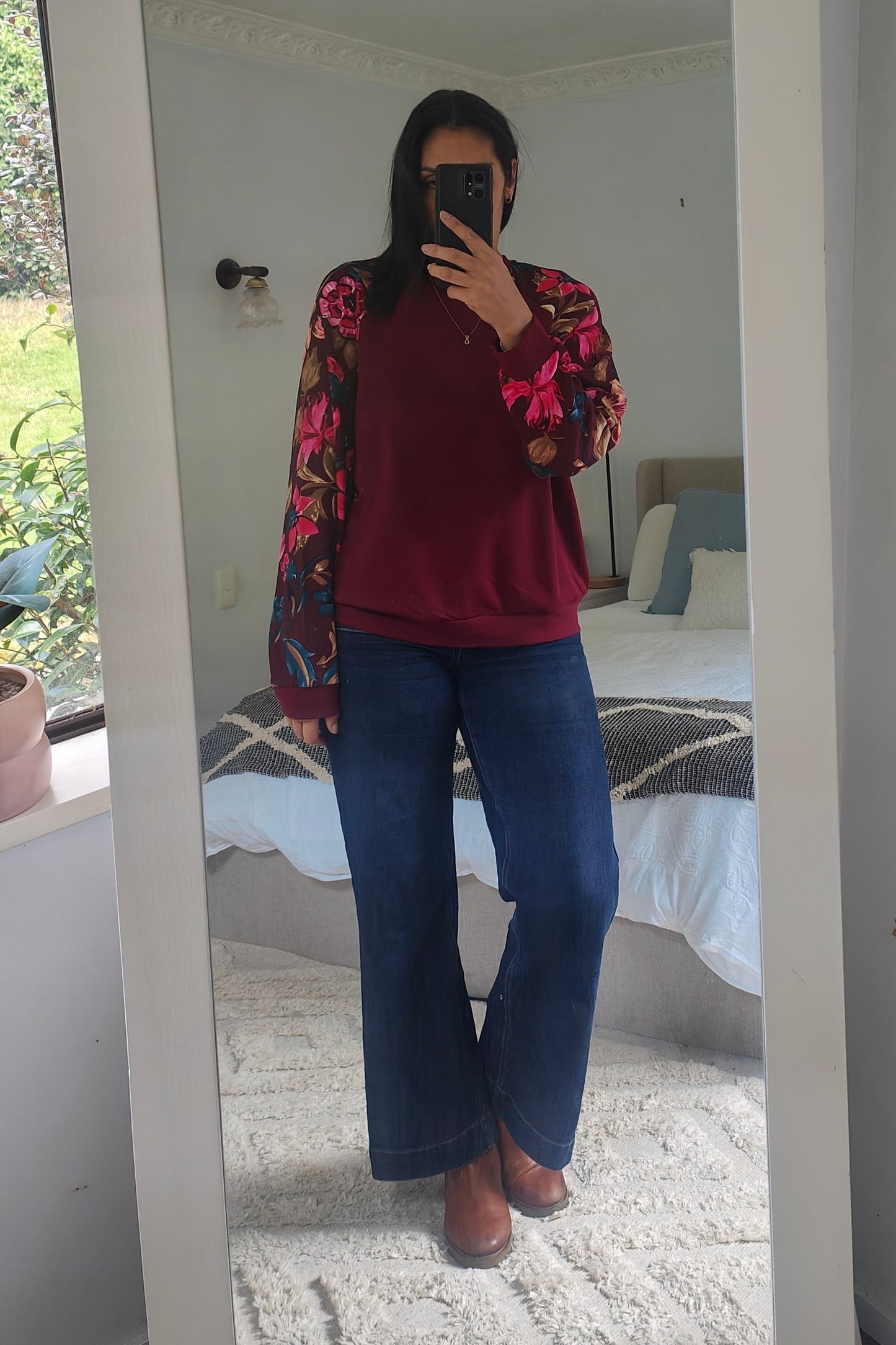 Burberry Floral Sleeve Celeste Top