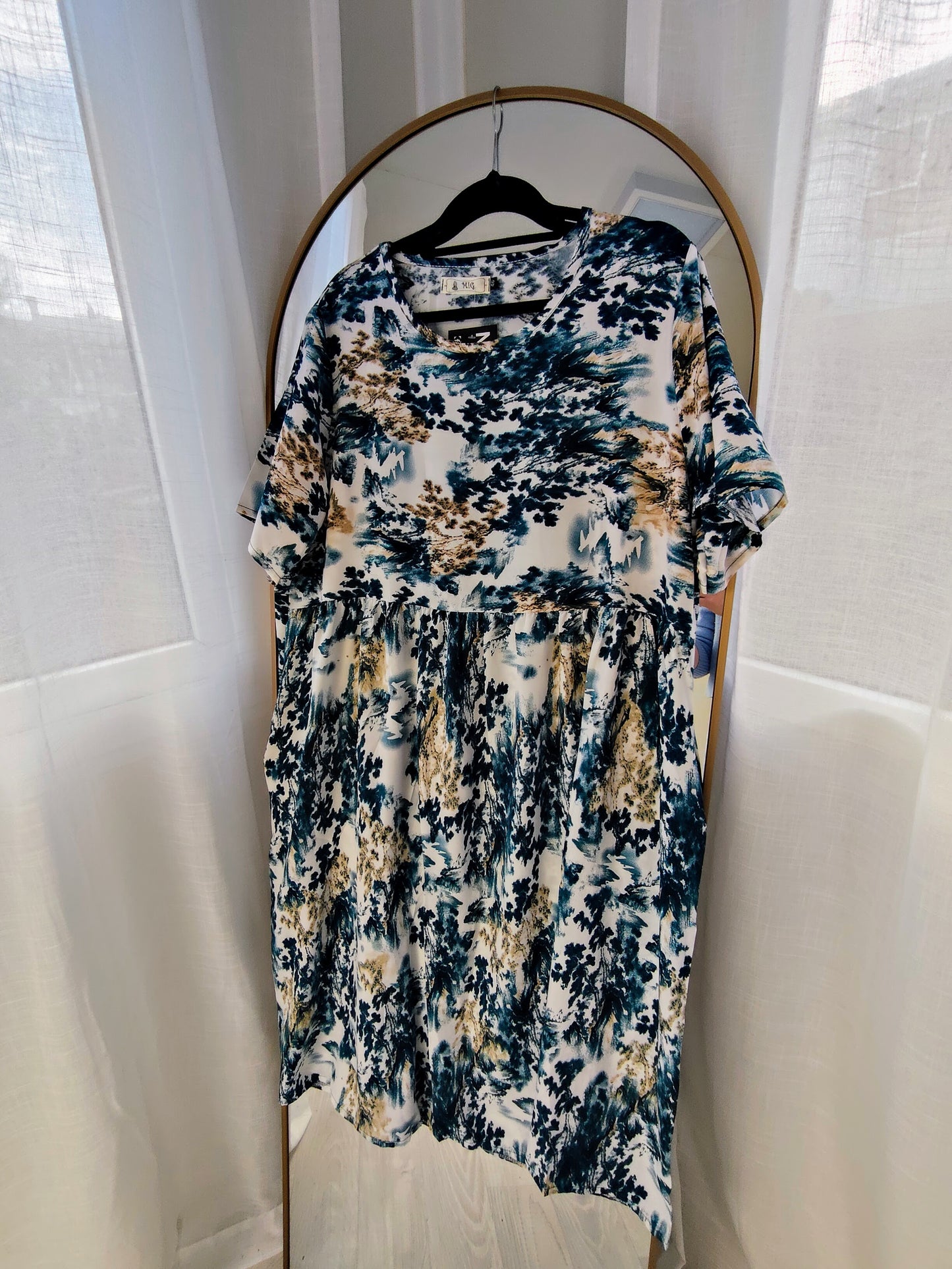 Blue - Vintage China Dress