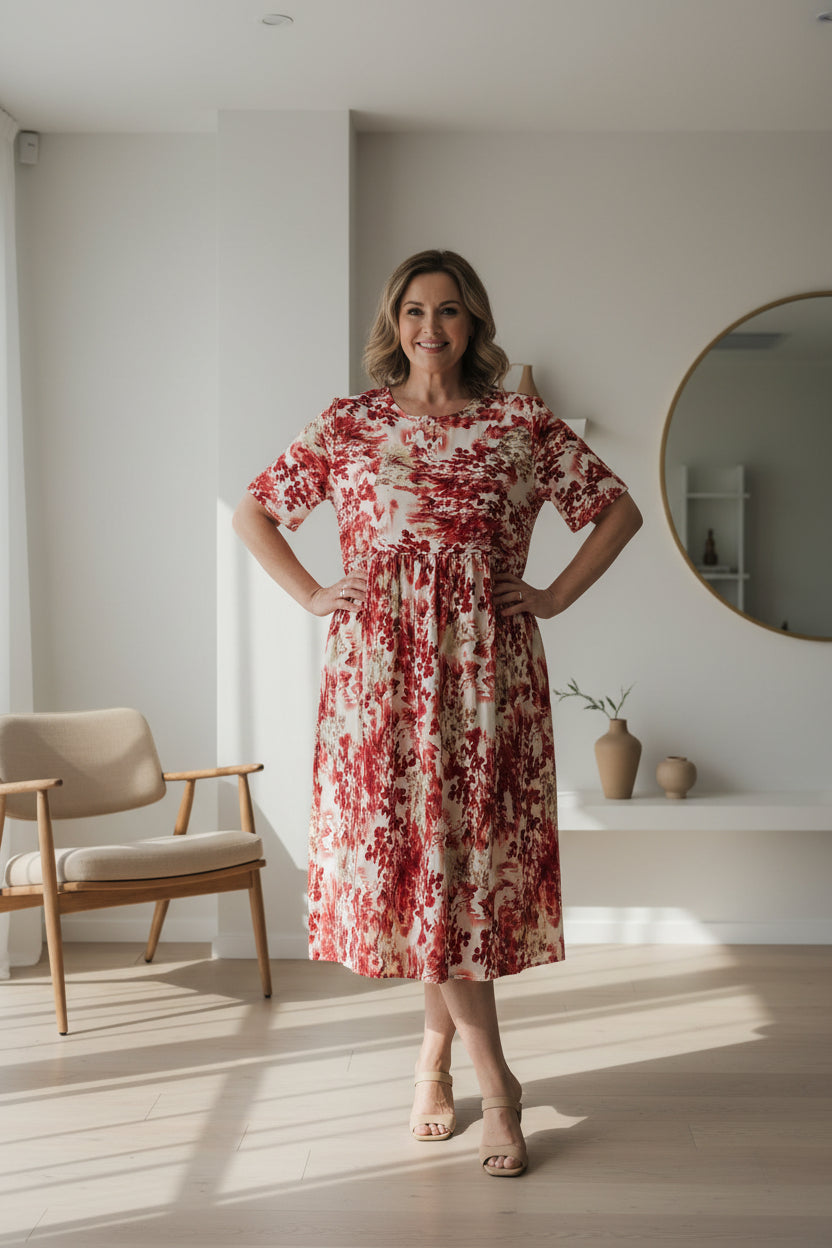 Raspberry - Vintage China Dress