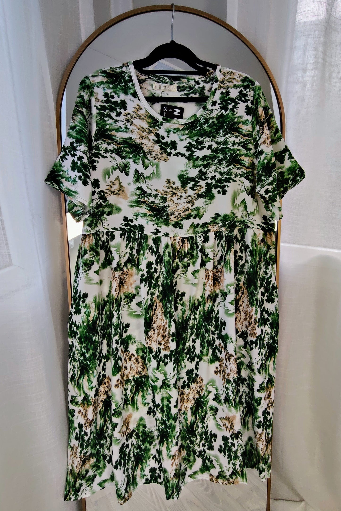 Green - Vintage China Dress