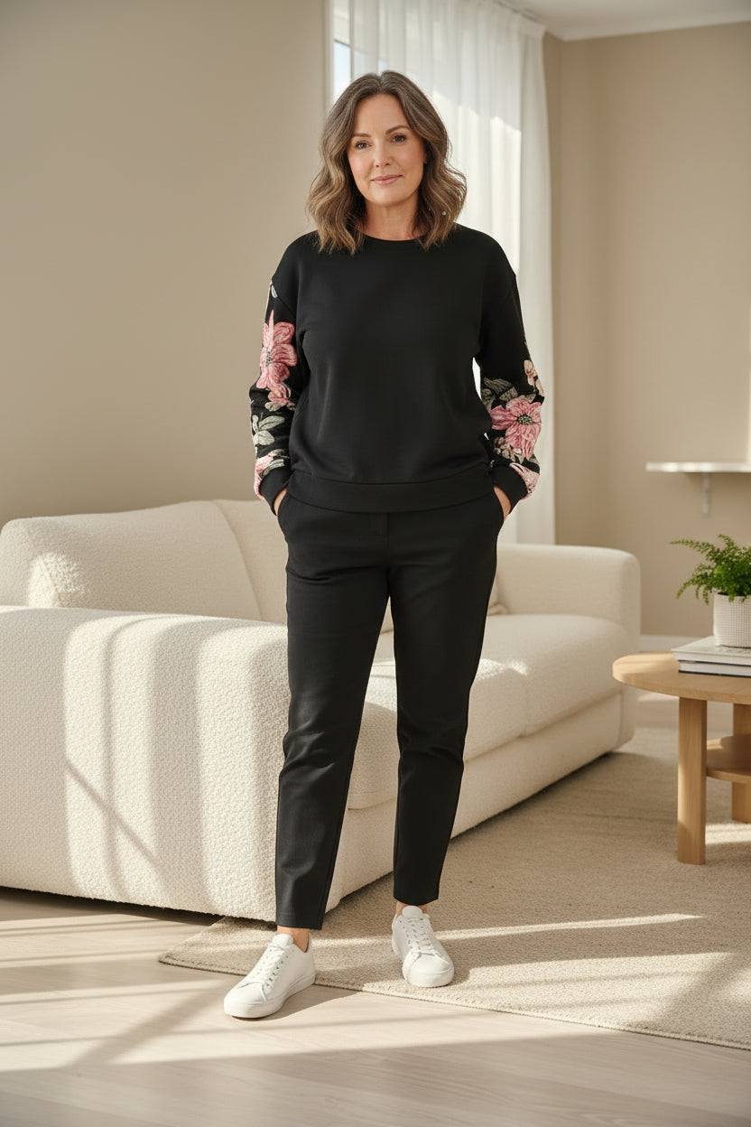 Floral Sleeve Odette Top